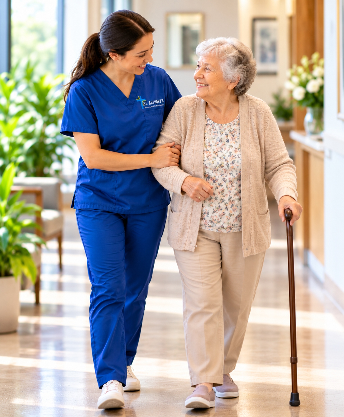 Caring walk through the wellness center at St. Anthony's
